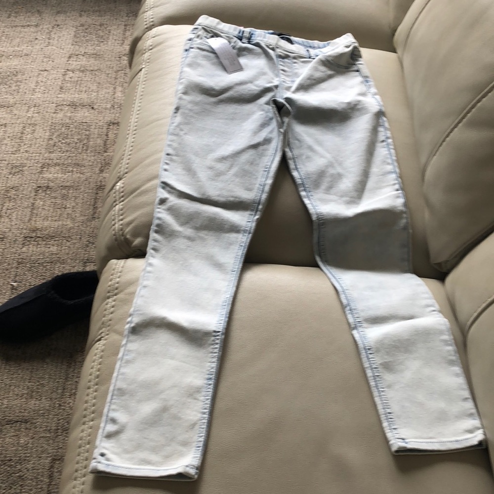 Girls extra Large stone wash stretch jagging’s